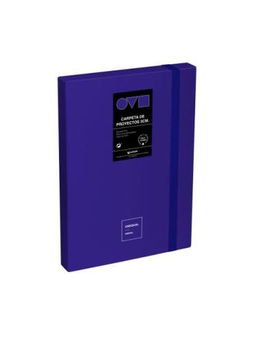 CAJA DE PROYECTOS 3CM EN POLYFOAM UNEQUAL MINIMAL AZUL GRAFOPLAS 91271030