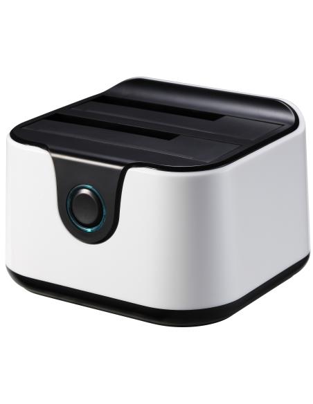 DOCK TOOQ 2XSATA 2.5P3.5P USB 3.0 CLONE OTB BLANCO-NEGRO TOOQ TQDS-802BW