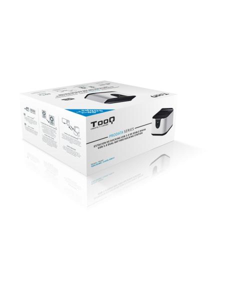 DOCK TOOQ 2XSATA 2.5P3.5P USB 3.0 CLONE OTB BLANCO-NEGRO TOOQ TQDS-802BW