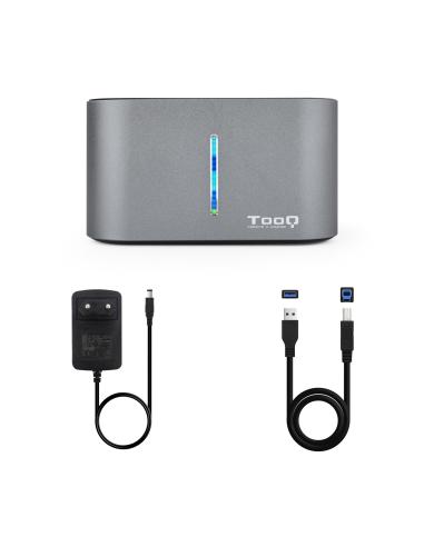 DOCK TOOQ 2XSATA 2.5P3.5P USB 3.03.1 GEN1 GRIS TOOQ TQDS-805G