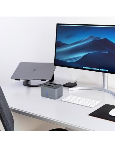 DOCK TOOQ 2XSATA 2.5P3.5P USB 3.03.1 GEN1 GRIS TOOQ TQDS-805G