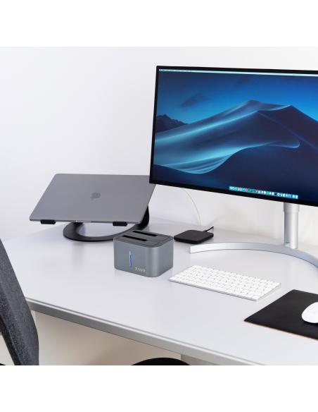 DOCK TOOQ 2XSATA 2.5P3.5P USB 3.03.1 GEN1 GRIS TOOQ TQDS-805G