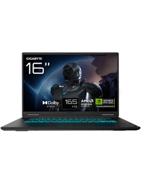 GIGABYTE PORTATIL GAMING A16 GA63WHAB7W,AMD RYZEN 7 260,32GB DDR5,SSD 1TB,16” IPS WUXGA 165HZ,RTX5070/8GB,FREE DOS