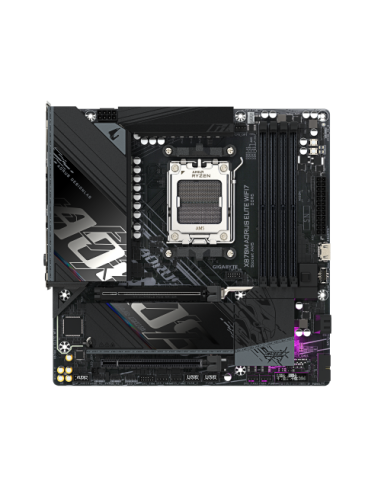 GIGABYTE X870M AORUS ELITE WIFI7 Placa Base – Compatible con procesadores AMD Ryzen 9000, VRM digital de 14+2+2 fases, hasta 820
