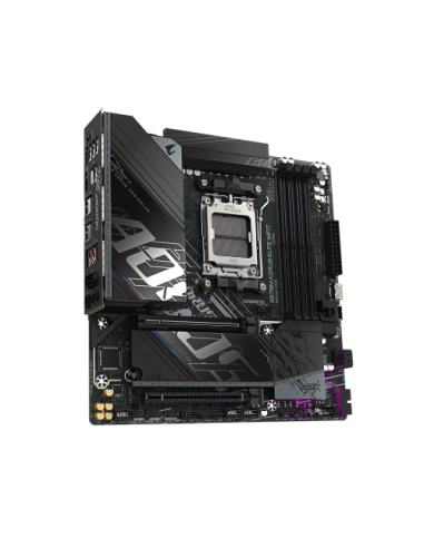 GIGABYTE X870M AORUS ELITE WIFI7 Placa Base – Compatible con procesadores AMD Ryzen 9000, VRM digital de 14+2+2 fases, hasta 820