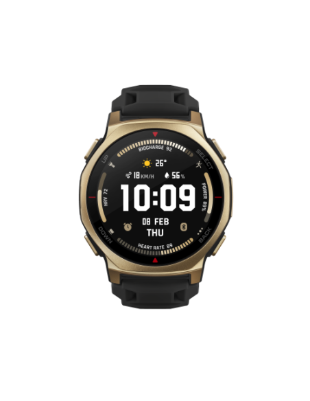 Amazfit T-rex 3 Pro 3,35 cm (1.32") AMOLED 44 mm Digital 466 x 466 Pixeles Pantalla táctil Oro Wifi GPS (satélite)
