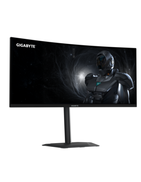 GIGABYTE G34WQC2 Monitor Gaming Curvo 34” WQHD - 3440 x 1440, 1500R, 200Hz, 1ms, 450 cd/m², AMD FreeSync Premium, DisplayHDR 400
