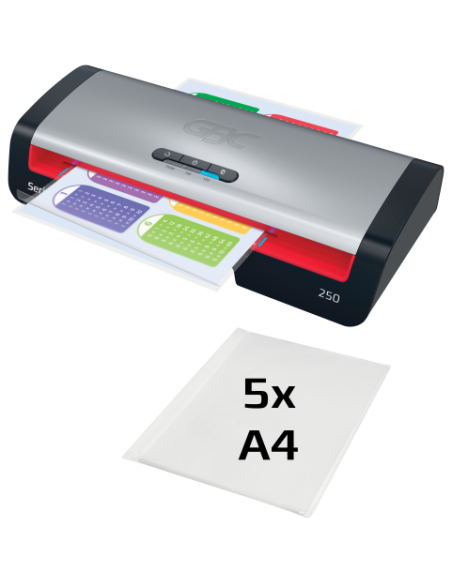 PLASTIFICADORA MODELO 250 DIN A4 COLOR PLATA GBC 4410070EU