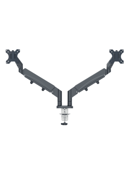BRAZO PARA MONITOR DUAL ERGO SPACESAVING COLOR GRIS OSCURO LEITZ 65370089
