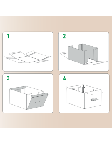 PACK 2 CAJAS DE ALMACENAMIENTO CARTÓN MEDIANA COLOR VERDE LEITZ 61490050
