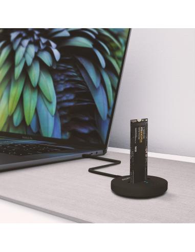 DOCK AISENS USB-C M.2 NGFF SATA NVME A USB3.1 GEN2 NEGRA ASUC-M2D013-BK