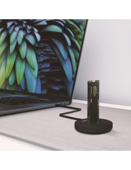 DOCK AISENS USB-C M.2 NGFF SATA NVME A USB3.1 GEN2 NEGRA ASUC-M2D013-BK