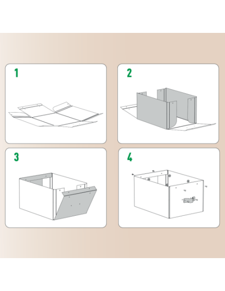PACK 2 CAJAS DE ALMACENAMIENTO CARTÓN MEDIANA BAJA COLOR AZUL LEITZ 61480068