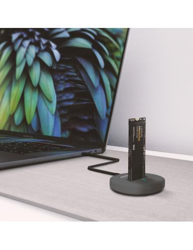 DOCK AISENS USB-C M.2 NGFF SATA NVME A USB3.1 GEN2 GRIS ASUC-M2D014-GR