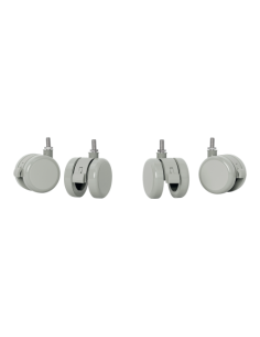 PACK DE 4 RUEDAS PARA MESA ELÉCTRICA COLOR GRIS LEITZ 53740085