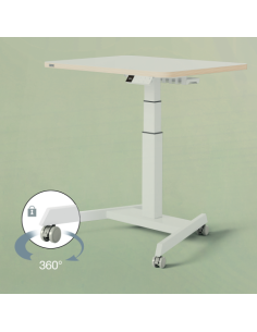 PACK DE 4 RUEDAS PARA MESA ELÉCTRICA COLOR GRIS LEITZ 53740085 2
