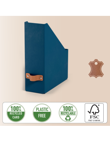 PACK 2 REVISTEROS DE CARTÓN COLOR AZUL LEITZ 24710068