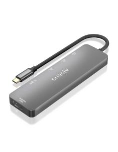 DOCK AISENS USB-C A HDMI- 2USBA-USBC PD-SD-MICROSD GRIS 15CM ASUC-6P016-GR 2
