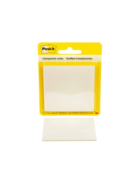 PACK 36 HOJAS DE NOTAS TRANSPARENTES 600 TRSPT 73X73MM. POST