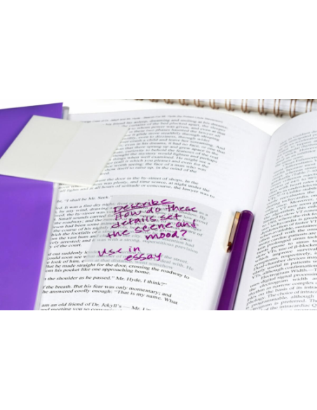 PACK 36 HOJAS DE NOTAS TRANSPARENTES 600 TRSPT 73X73MM. POST