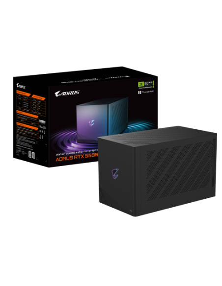 GIGABYTE AORUS RTX 5090 AI BOX Tarjeta Gráfica – 32 GB GDDR7, 512 bits, PCI-E 5.0, frecuencia de núcleo 2407 MHz, 3 x DP 2.1, 1 