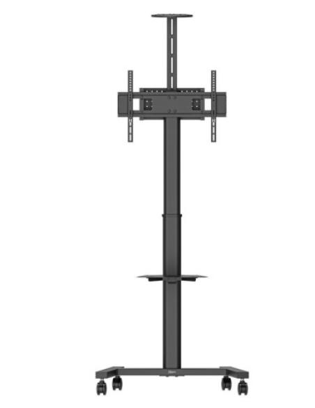 VOGELS 7410310 ESSENTIAL ONE POLE TROLLEY 32-65" 50 KG WITH SHELVE AND CAMERA ACCESSORY VESA UP TO 600x400
