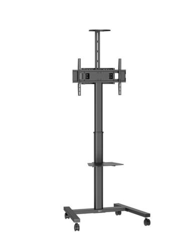 VOGELS 7410310 ESSENTIAL ONE POLE TROLLEY 32-65" 50 KG WITH SHELVE AND CAMERA ACCESSORY VESA UP TO 600x400