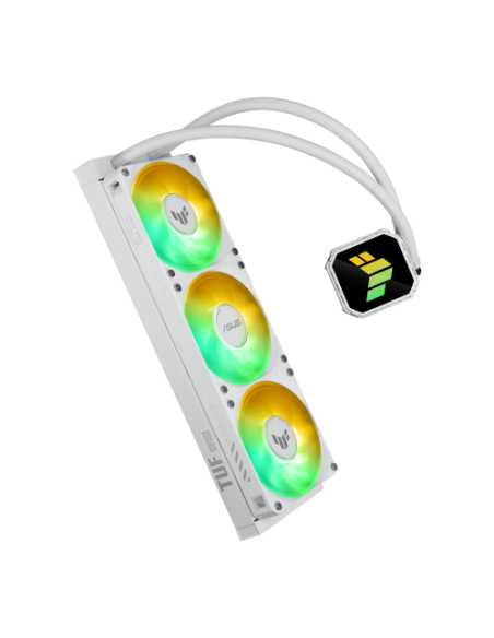 ASUS TUF Gaming LC III 360 ARGB White Edition Carcasa del ordenador Sistema de refrigeración líquida todo en uno 12 cm Blanco