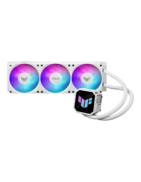 ASUS TUF Gaming LC III 360 ARGB White Edition Carcasa del ordenador Sistema de refrigeración líquida todo en uno 12 cm Blanco