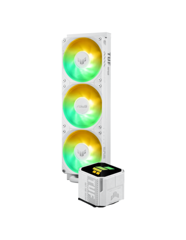 ASUS TUF Gaming LC III 360 ARGB White Edition Carcasa del ordenador Sistema de refrigeración líquida todo en uno 12 cm Blanco