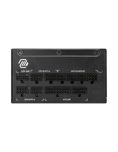 MSI MAG A1000GL PCIE5 II unidad de fuente de alimentación 1000 W 24-pin ATX ATX Negro