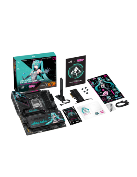 ASUS ROG STRIX X870E-H GAMING WIFI7 HATSUNE MIKU EDITION AMD X870E Zócalo AM5 ATX