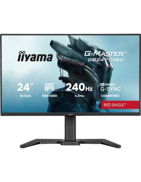 MONITOR IIYAMA 24 PULGADAS RESOLUCION FULL HD (1920X1080), PANEL FAST IPS, 0,8 MS (MPRT), 240 HZ, BRILLO 250, CONTRASTE 1100:1, 