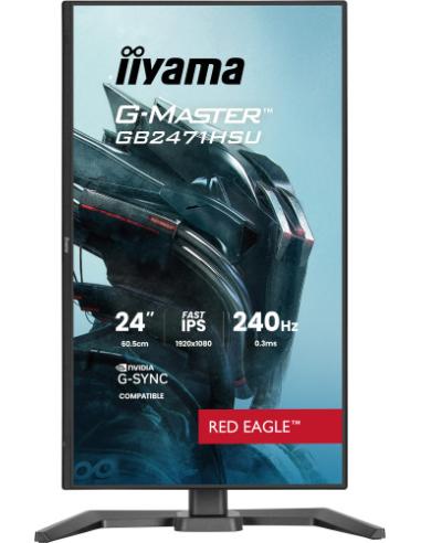MONITOR IIYAMA 24 PULGADAS RESOLUCION FULL HD (1920X1080), PANEL FAST IPS, 0,8 MS (MPRT), 240 HZ, BRILLO 250, CONTRASTE 1100:1, 