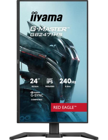 MONITOR IIYAMA 24 PULGADAS RESOLUCION FULL HD (1920X1080), PANEL FAST IPS, 0,8 MS (MPRT), 165 HZ, BRILLO 250, CONTRASTE 1100:1, 