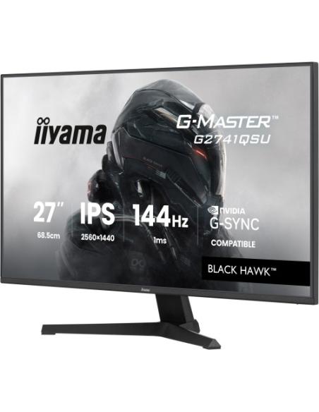 MONITOR IIYAMA 27 PULGADAS RESOLUCION WQHD (2560X1440), PANEL IPS, 1 MS (MPRT), 75 HZ, BRILLO 250, CONTRASTE 1000:1, HDMI, DISPL