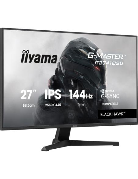 MONITOR IIYAMA 27 PULGADAS RESOLUCION WQHD (2560X1440), PANEL IPS, 1 MS (MPRT), 75 HZ, BRILLO 250, CONTRASTE 1000:1, HDMI, DISPL