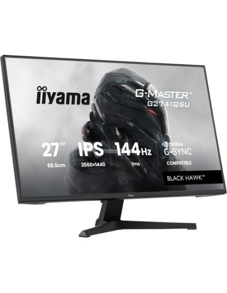 MONITOR IIYAMA 27 PULGADAS RESOLUCION WQHD (2560X1440), PANEL IPS, 1 MS (MPRT), 75 HZ, BRILLO 250, CONTRASTE 1000:1, HDMI, DISPL