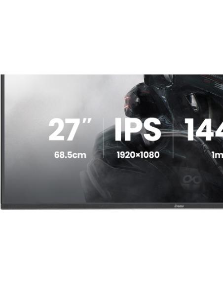 MONITOR IIYAMA 27 PULGADAS RESOLUCIÓN WQHD (2560X1440), PANEL IPS, 5 MS, 70 HZ, BRILLO 350, CONTRASTE 1000:1, HDMI, DISPLAYPORT,