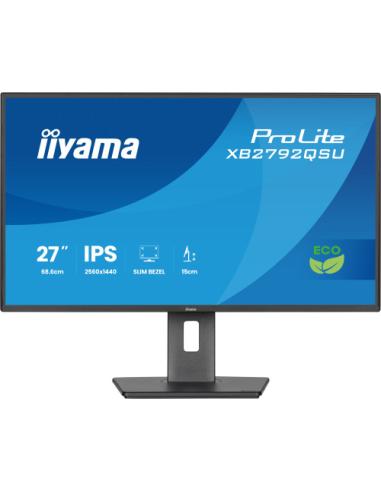 MONITOR IIYAMA 27 PULGADAS RESOLUCIÓN WQHD (2560X1440), PANEL IPS, 5 MS, 70 HZ, BRILLO 350, CONTRASTE 1000:1, HDMI, DISPLAYPORT,