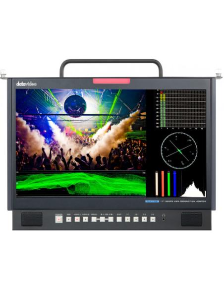 DataVideo TLM-170FM pantalla para PC 43,2 cm (17") 1920 x 1080 Pixeles LCD Negro