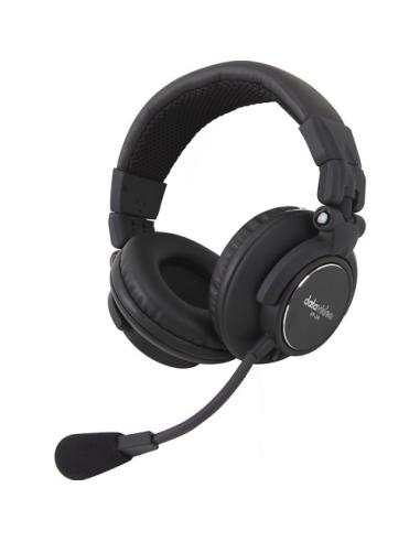 DataVideo HP-2A Auriculares Alámbrico Diadema Negro