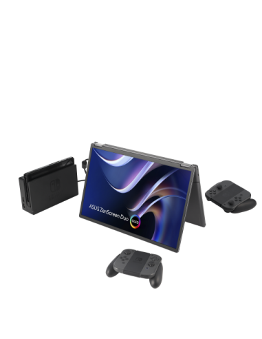 ASUS ZenScreen Duo OLED MQ149CD pantalla para PC 35,6 cm (14") 1920 x 1200 Pixeles WUXGA Plata