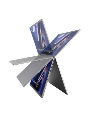 ASUS ZenScreen Duo OLED MQ149CD pantalla para PC 35,6 cm (14") 1920 x 1200 Pixeles WUXGA Plata