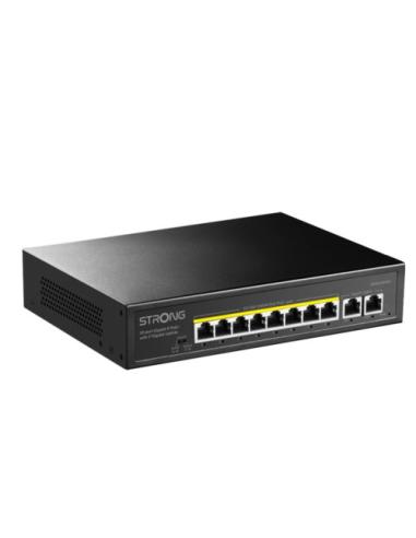 STRONG SWITCH 8 POE CON 2 ENLACES ASCENDENTES ETHERNET