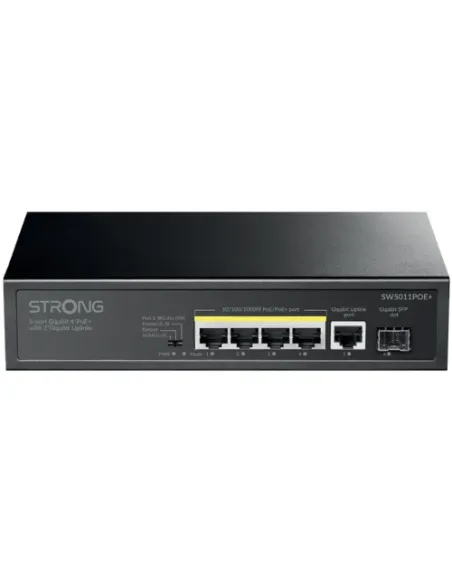 STRONG SWITCH 4 POE CON ENLACES ASCENDENTES 2 GIGABIT