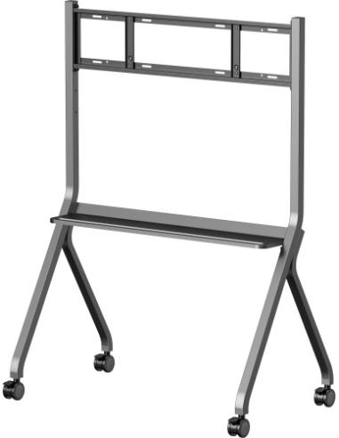 IIYAMA MOBILE CART ON WHEELS, MAX. LOAD 100KG, SUITABLE FOR 55~86", MAX VESA 800X600 COLOR SILVER METALIC (MD-CART02-S1)