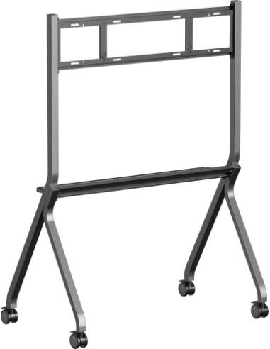 IIYAMA MOBILE CART ON WHEELS, MAX. LOAD 100KG, SUITABLE FOR 55~86", MAX VESA 800X600 COLOR SILVER METALIC (MD-CART02-S1)