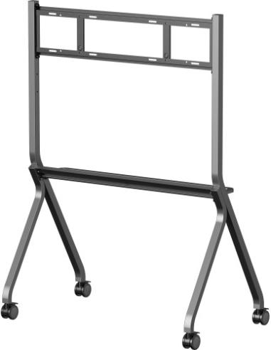 IIYAMA MOBILE CART ON WHEELS, MAX. LOAD 100KG, SUITABLE FOR 55~86", MAX VESA 800X600 COLOR SILVER METALIC (MD-CART02-S1)