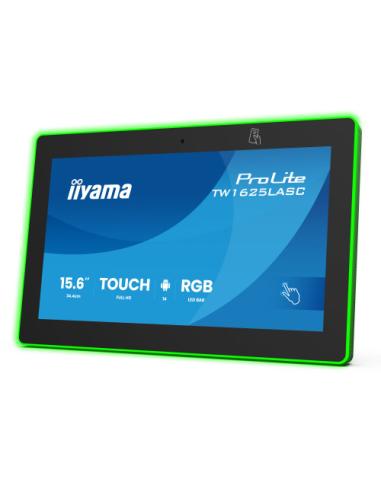 IIYAMA 15,6" RGB LED-LIGHTBAR PANEL-PC ANDROID 14+GMS, SOC OCTA-CORE RK3576 4GB, 32GB, 10-POINTS TOUCH, 1920X1080, IPS , SPEAKER